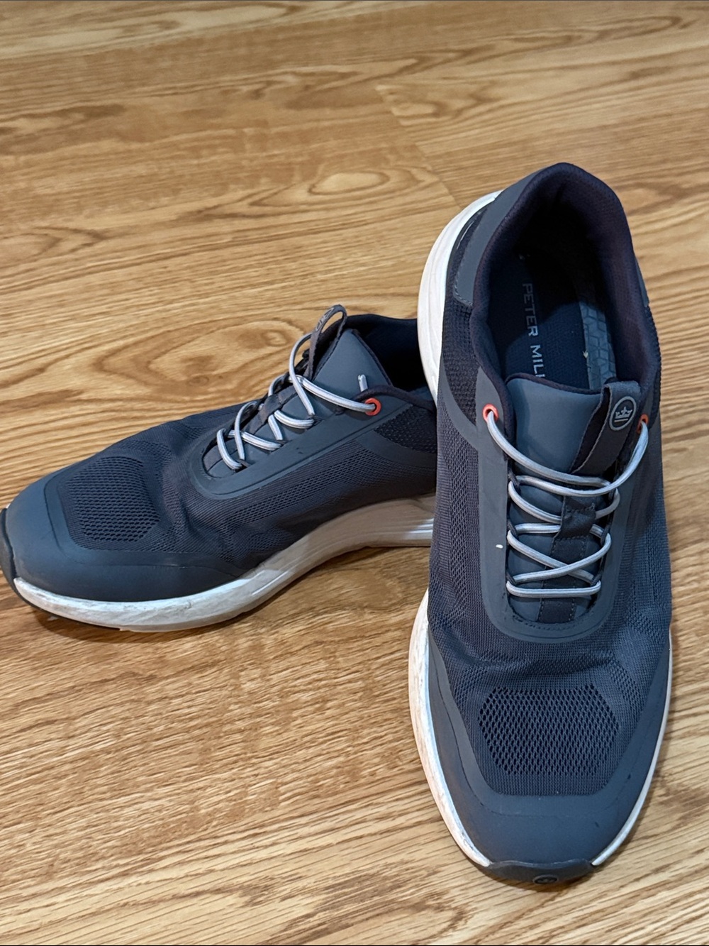 Peter Millar Navy and White Men's Athletic Sneakers